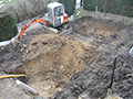 Tiefbauarbeiten fr Poolbau
