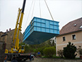 Kranarbeiten Poolbau